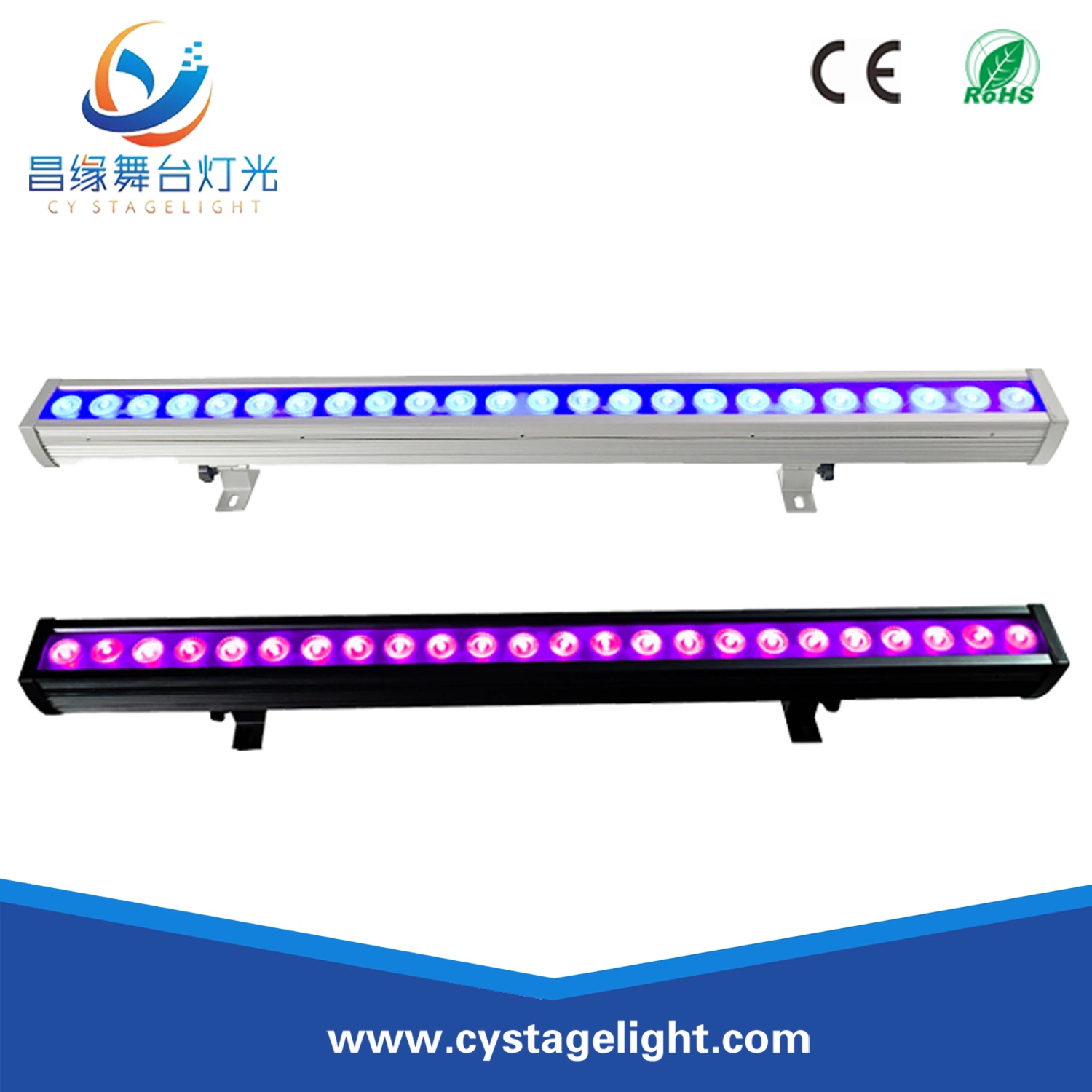 Pixel Control Outdoor LED Wall Washer Light 24PCS 3W RGB 3in1 LED Floodlight