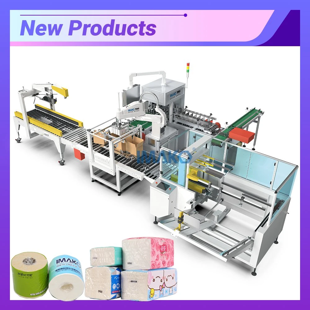 Zs-15t Robotic Case Packer Toilet Roll Tissue Paper Box Sealing Packing Machine Carton Machines