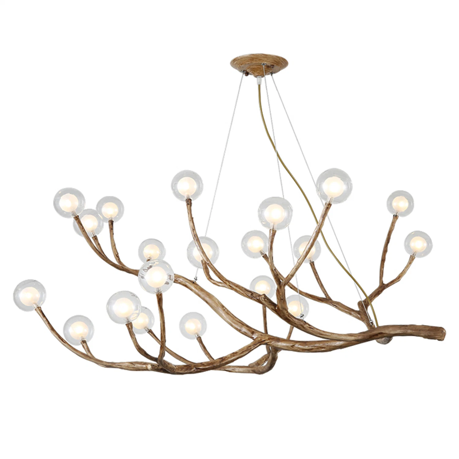 Wooden Tree Branch Decorative Lustre Pendant Home Chandelier Lighting (WH-CI-107)