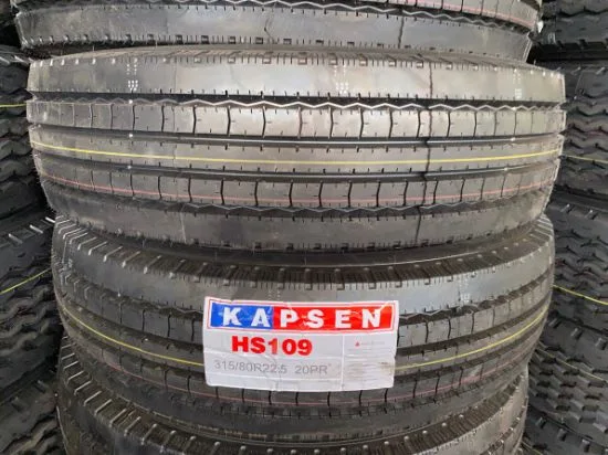 Kapsen/Terraking Taitong/TBR pneu radial pour camions et autobus toutes les positions de l'autoroute HS109 315/80R22.5 157/153L Tous les pneus de camion lourd en acier avec gcc/OSG/certificat Saso