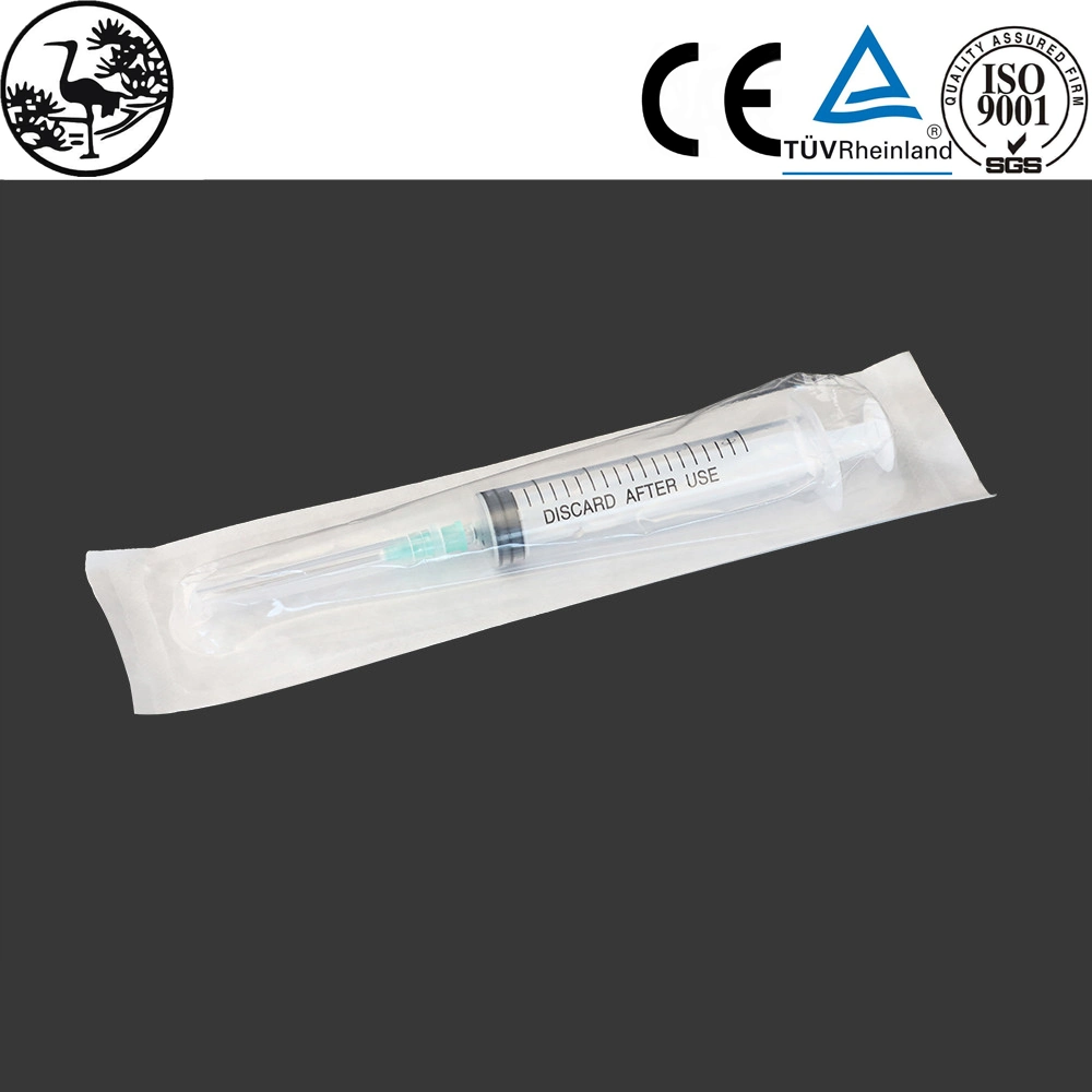 Seringa de médicos para uso único 5cc Luer Slip com agulha com embalagem blister Produtos Médicos seringa estéril descartável