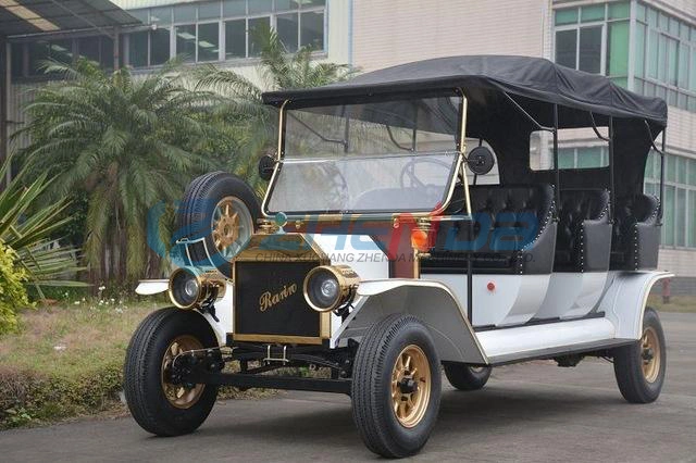 Nuevo precio de fábrica tres filas Multi-Person Bus Turístico de la batería eléctrica de la batería Four-Wheel Retro Cars