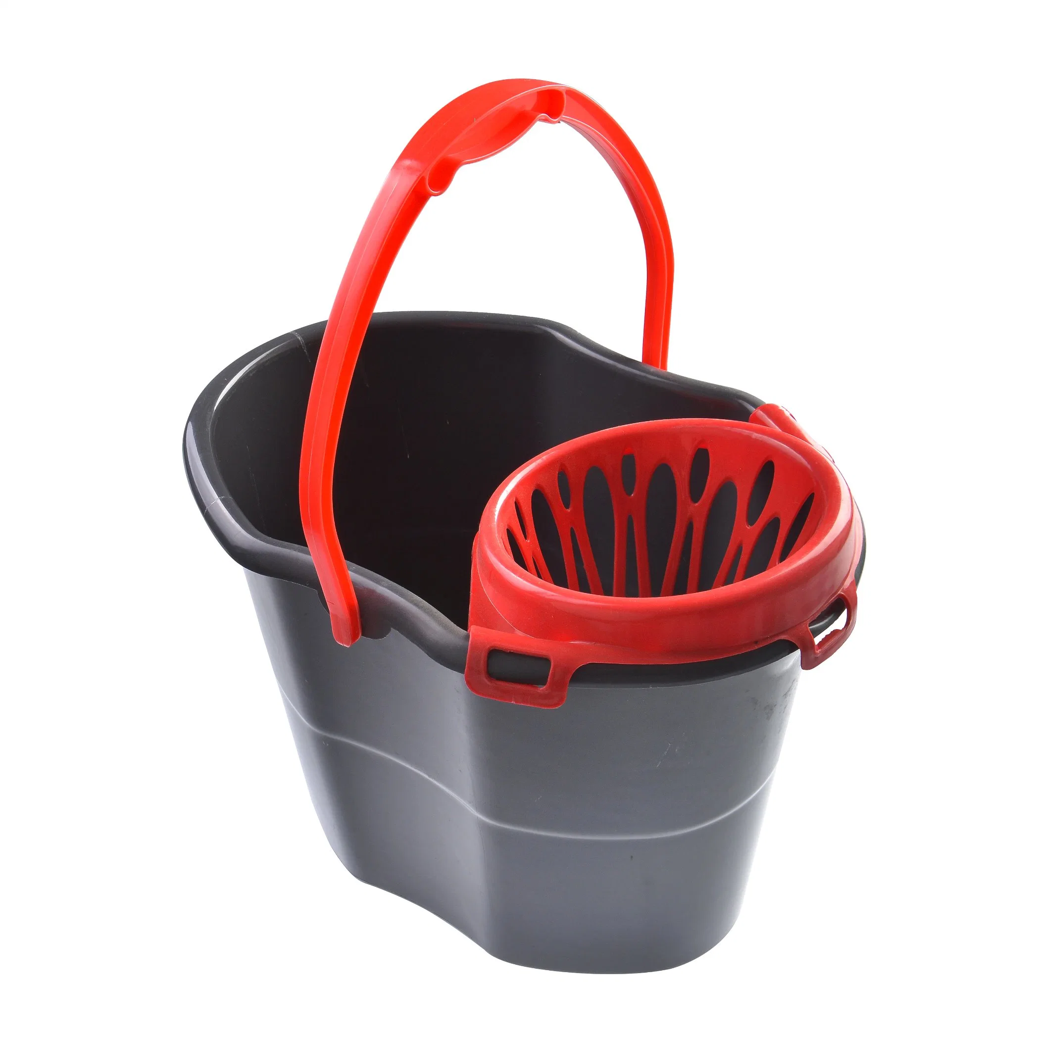 Wholesales Price Customized Color 15L Mop Bucket with Wringer with PP Body & Wringer with PP Handle for Wet Mop