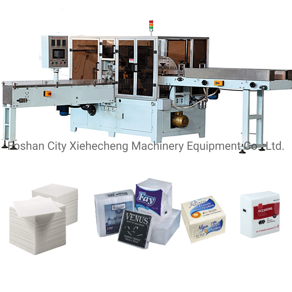 Automatic Single Bag Double 2 Pack Napkin Paper Serviette Tissue Packing Packaging Wrapping Machine