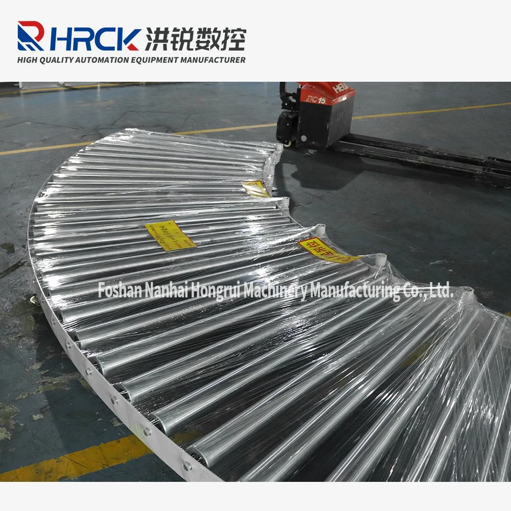 Automatic Packing Line Roller Electric Belt Pallet Conveyor