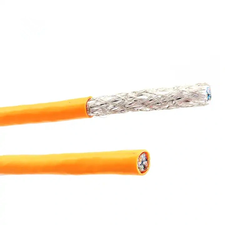 Optical Cable Network Fiber Manufacturer Price Twisted Pair LAN Cables with Braid and Shied