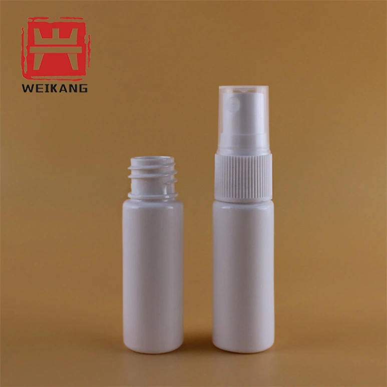 10ml 20ml 30мл HDPE пустых белых устные загрузочной горловины насоса масляным туманом назальной баллончик