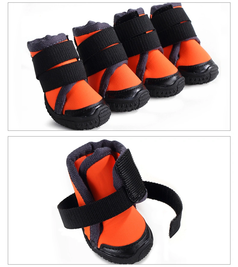 Mode Luxus Haustier Stiefel Hundeschuhe Reflektierende Magie Tape Hund Produkt