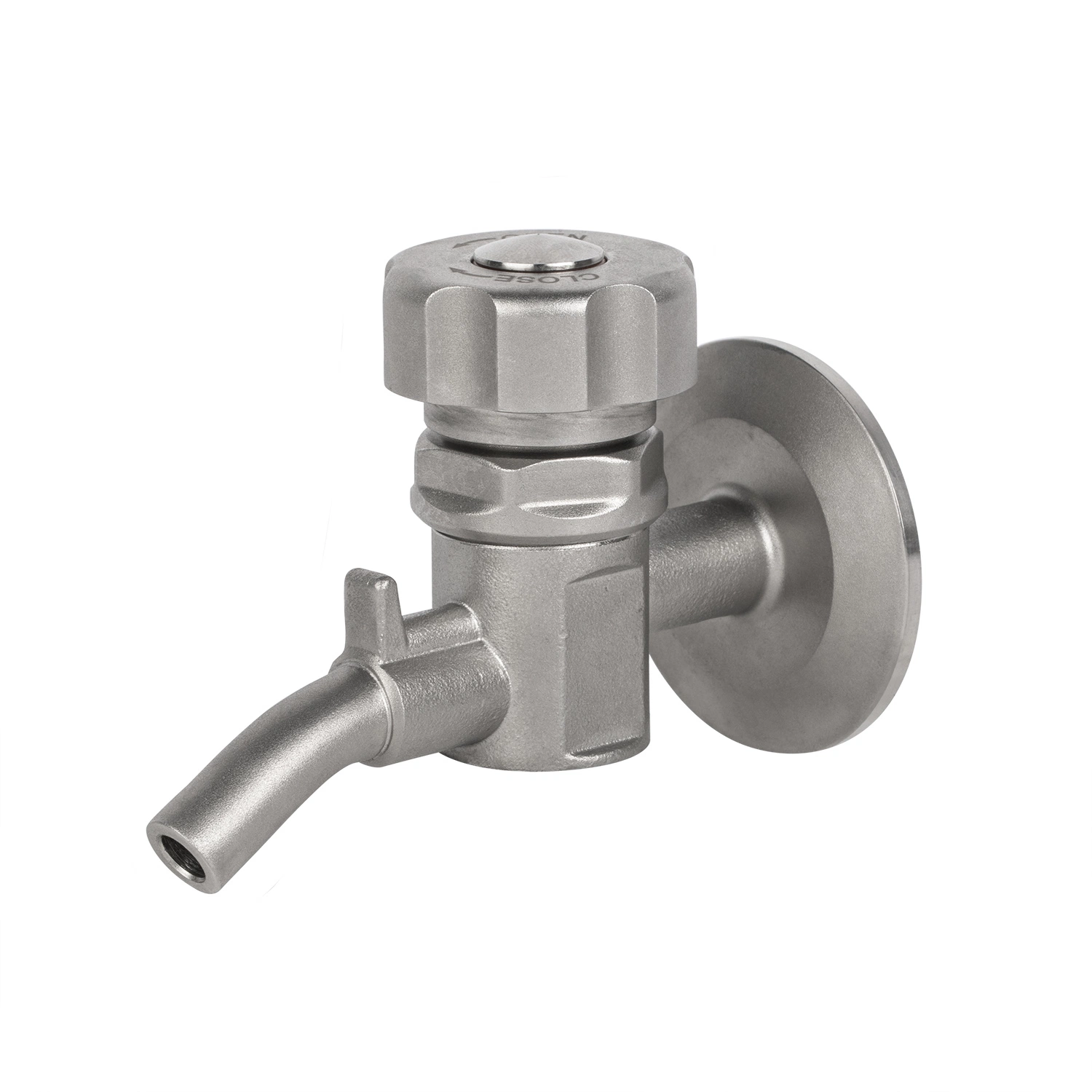 Stainless Steel Sanitary Sterile Hygienic Manual Sample Valve with Double Sampling Port