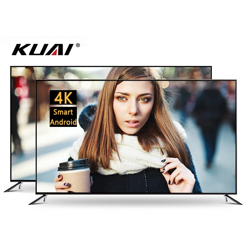 32-100pulgadas Kuai OEM/ODM de la fábrica de TV LED LCD TV Android Smart TV 43 55 65 70 85 100 Plano de gran tamaño Screnn 4K Ultra HD TV