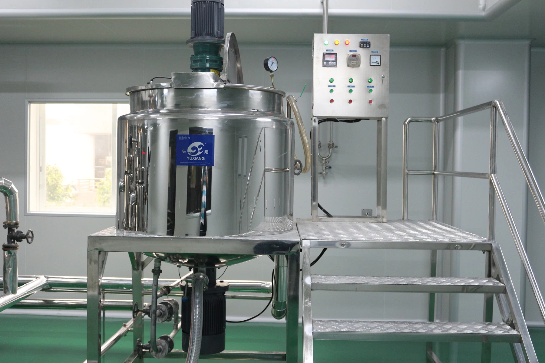 High Shear Mixer Shampoo Making Machine Gel Mixer Agitator Liquid Soap Mixing Machine Dishwashing Liquid Making Machine Sanitizer Making Machine