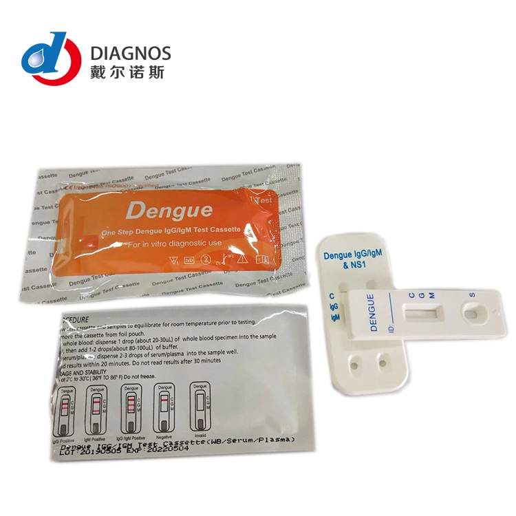 Promoción ahora! El Dengue Igg, Igm ns 1 de la prueba combinada de casete de prueba de Dengue