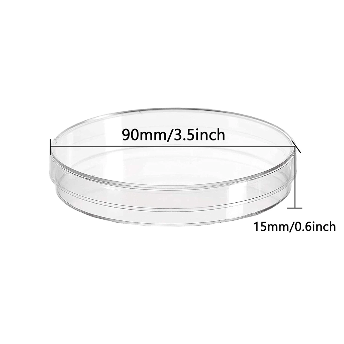 Plastic PS Laboratory Disposable 35mm 90mm 100mm 120mm 150mm Culture Plate Petri Dish for Cell Culture