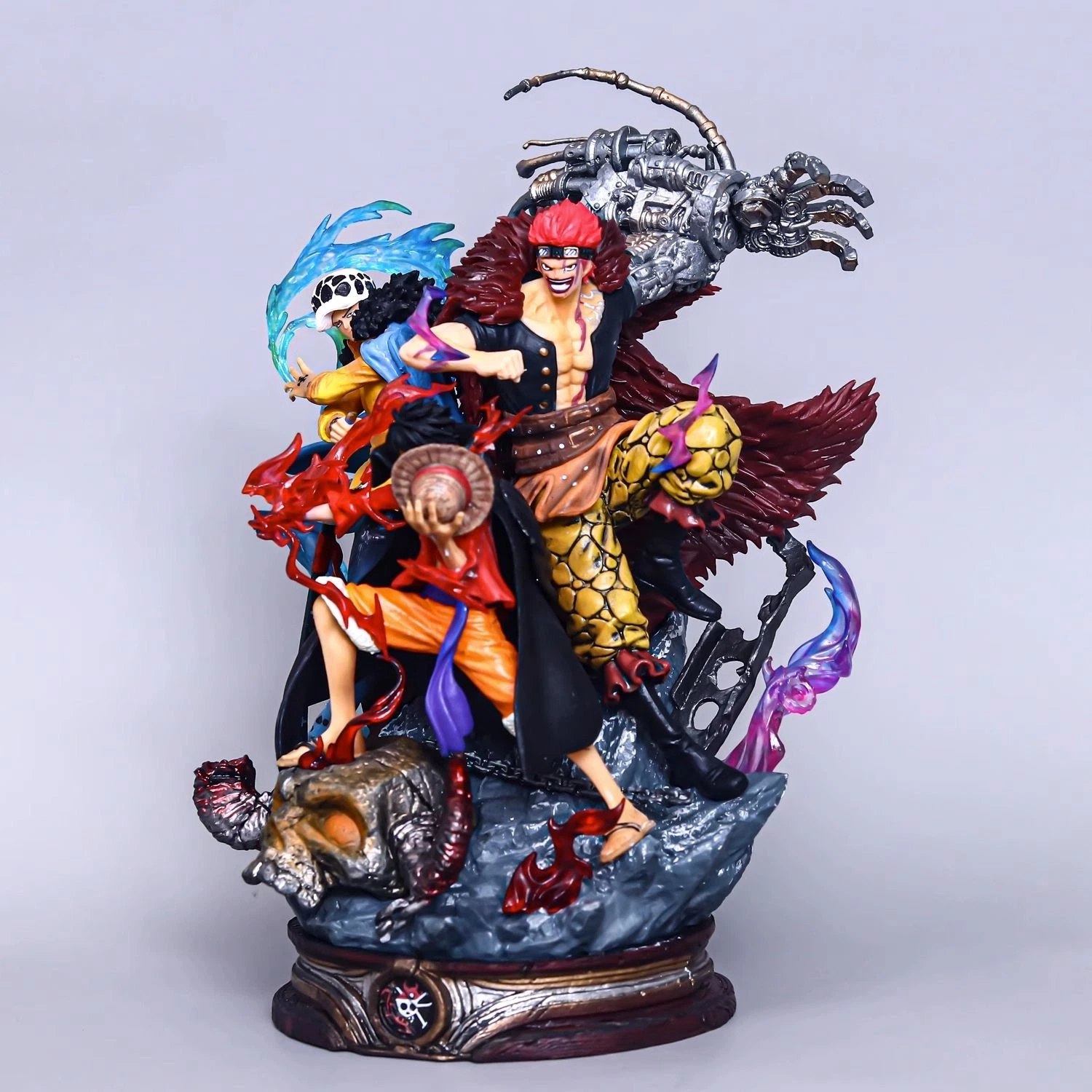 Factory Supply Gk Fight Captain Monkey D Luffy vs Trafalgar D Lei da água vs. Eustass Kid uma peça por atacado japonês Brinquedo de figura anime