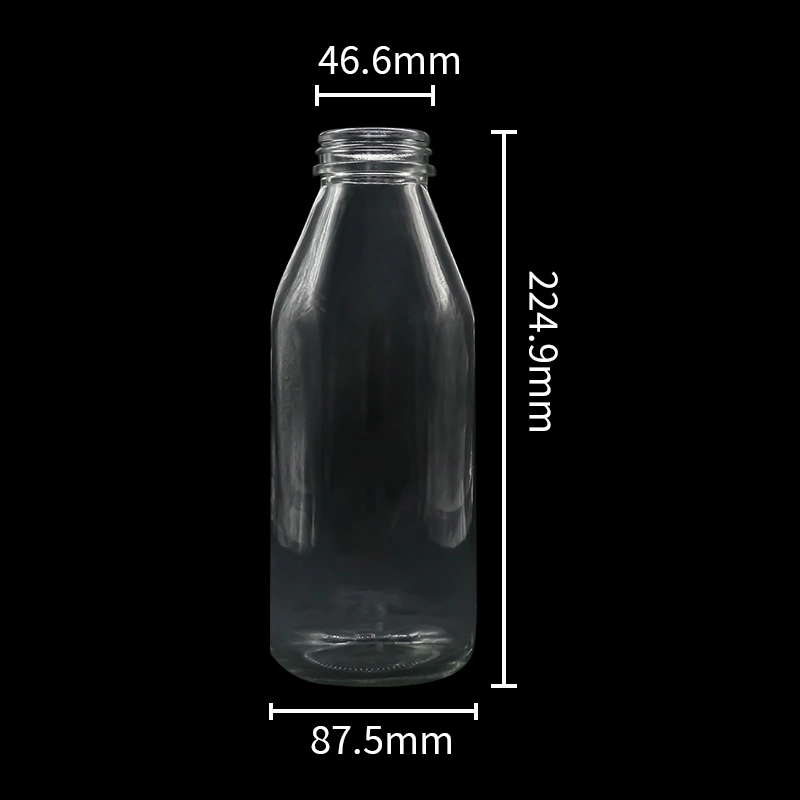 Factory High-Quality Tall Milk Juice Soda Water Wine Whisky Packaging Drinking Glass Beverage Bottle