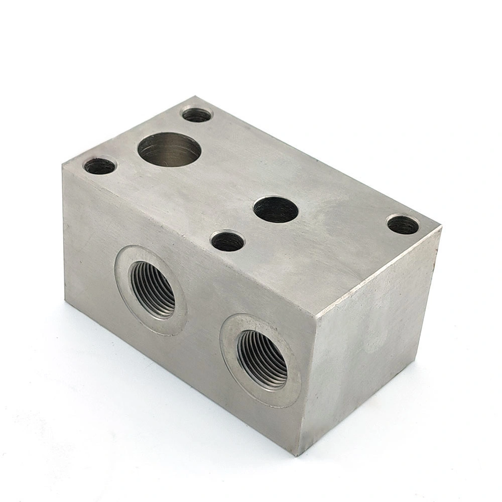 Soupape en aluminium à usinage personnalisé Bloc Collecteur Hydraulique