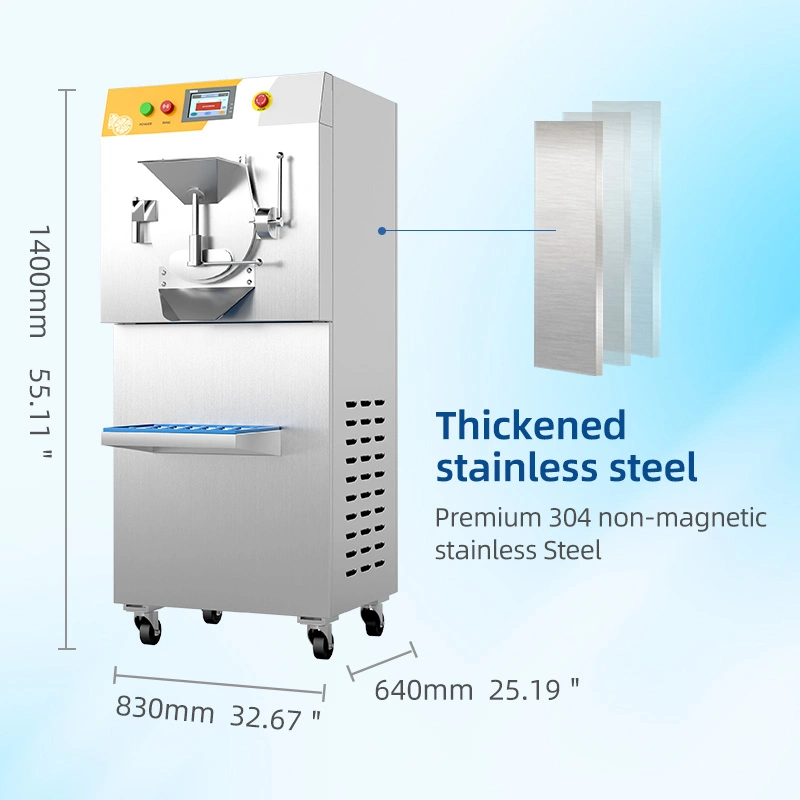 الإيطالية المتكاملة في مجموعة واحدة 120 لتر/ساعة من الآيس كريم الصلبة المجمد
