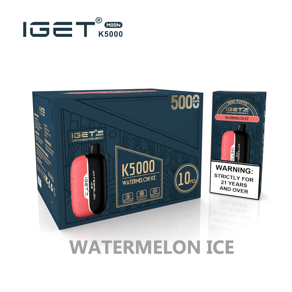 Aus Hottest Iget Moon K5000 Pre-Filled Disposable Vape 5000puffs