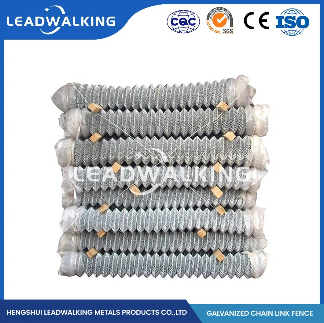 Leadwalking Chain Link Fence Around Pool OEM Custom Heavy Duty Chain Link Fence Wholesale/Supplierr China 60mm Mesh Size Chain Link Fence Diamond Wire Mesh