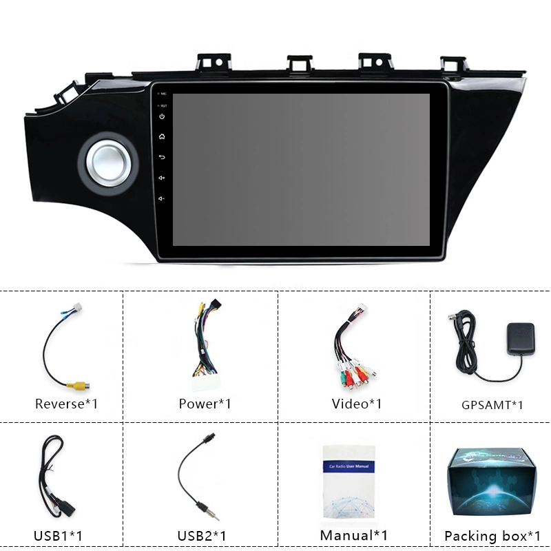 Jmance 10 Lnch voiture GPS à écran tactile Android Système de navigation radio stéréo Carplay Electronics voiture vidéo DVD pour Kia Rio K2 2017-2019