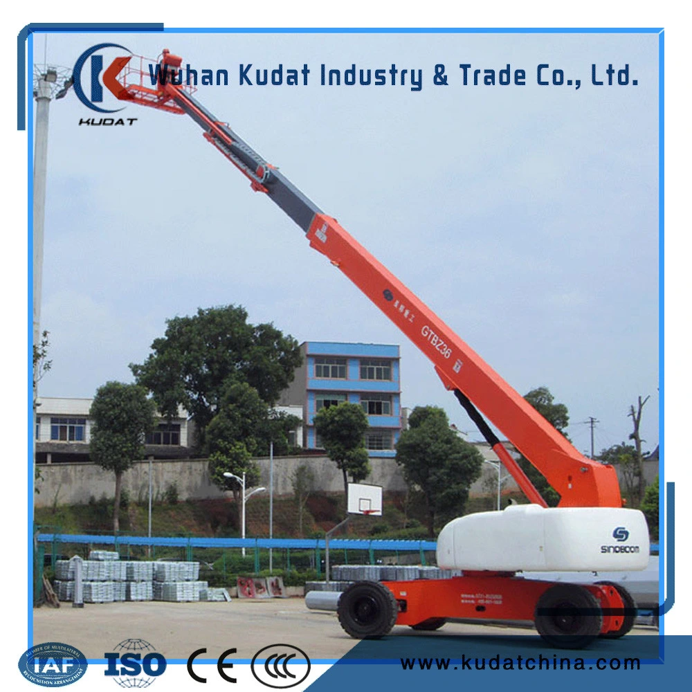 58m Hydraulic Telescopic Boom Lift for High Building Working