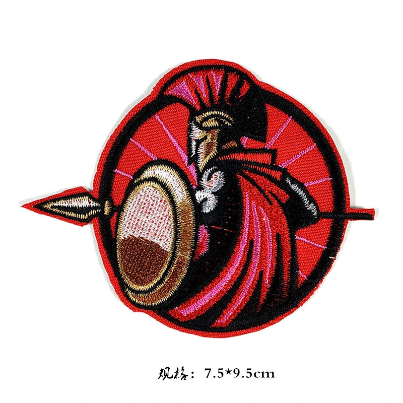 Custom Logo Various Round Iron on Backing Embroidery Patches for Clothing Multic Woven Badge DIY Accessories Patch