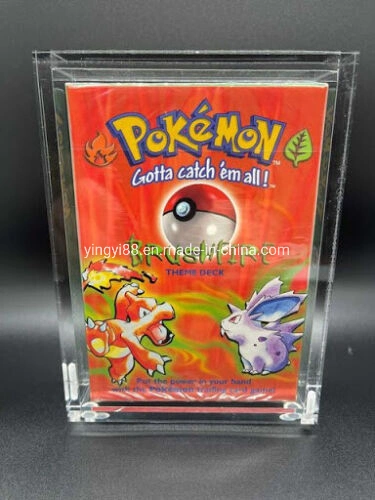 Screws Lid Clear Acrylic Box Pokemon Display Case