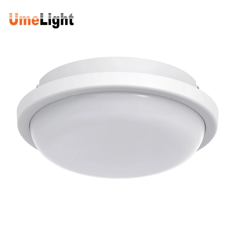 15W LED Bulkhead Round Ceiling Light Cool White Bulk Head Lamp IP54 Water Resistant Used in Bathroom Zone Under Porch