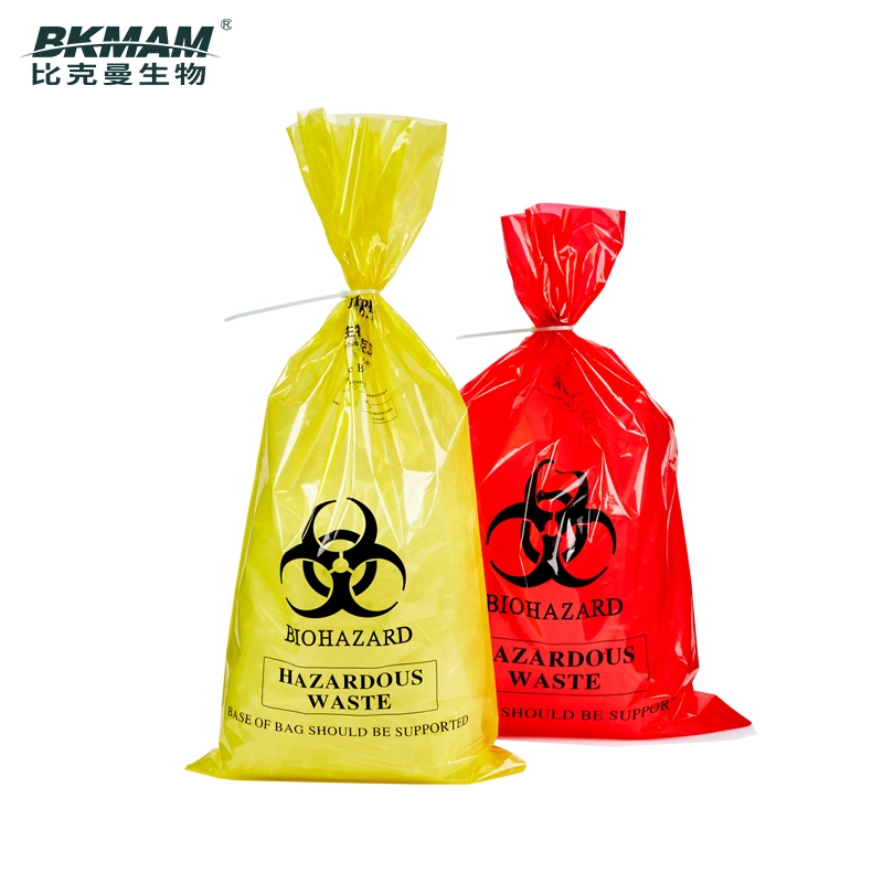 PP PE Autoclave Medical Waste 10L Biohazard Bag Anti -Puncture Avoid Pollution