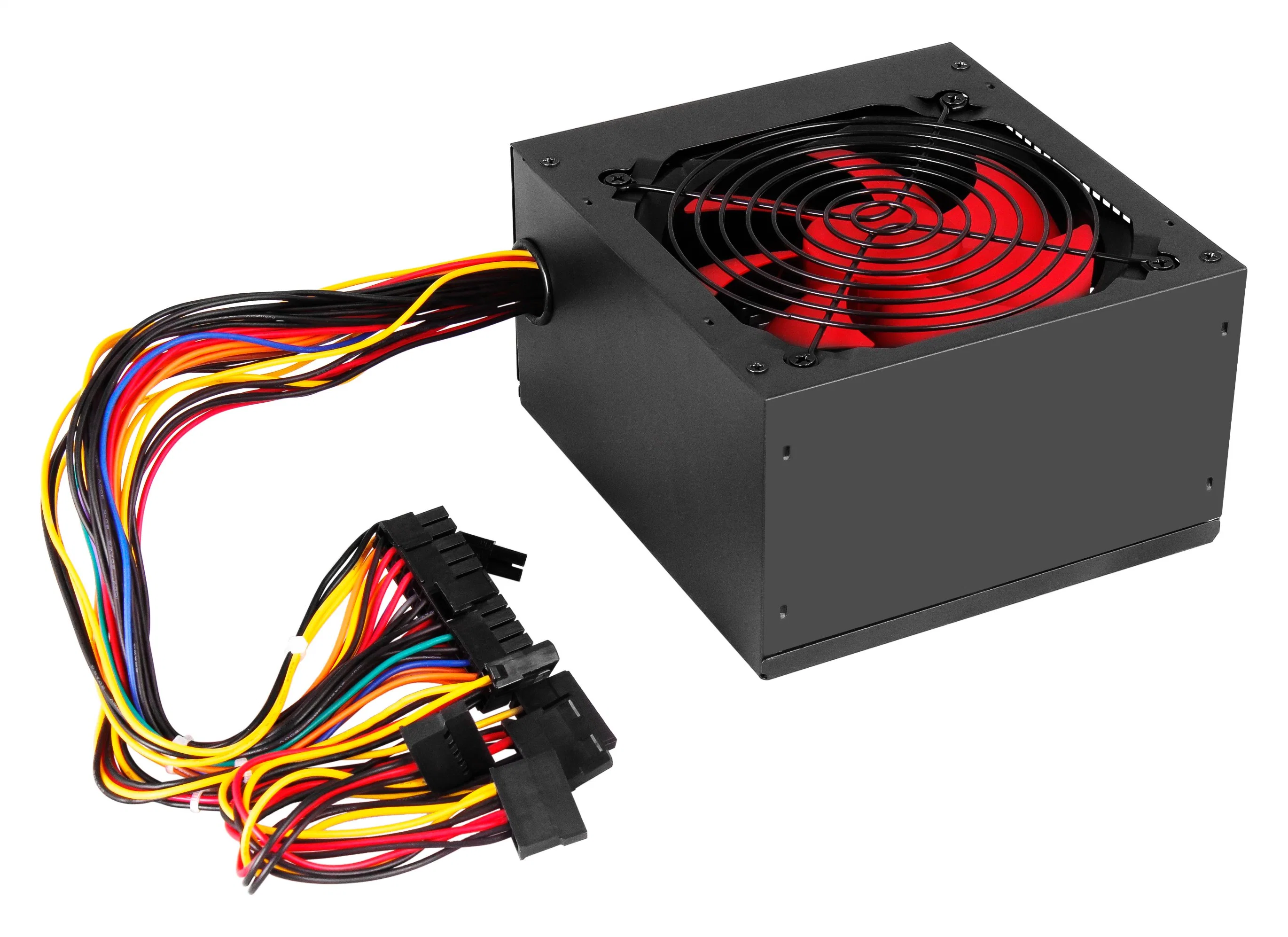 Red Fan Power Supplies Switching Mode Power Supply for PC ATX Case