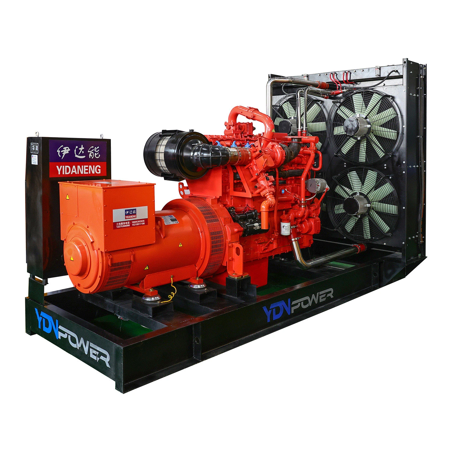 Copper Brushless Alternator 250kw Gas Generator with Cummins Engine