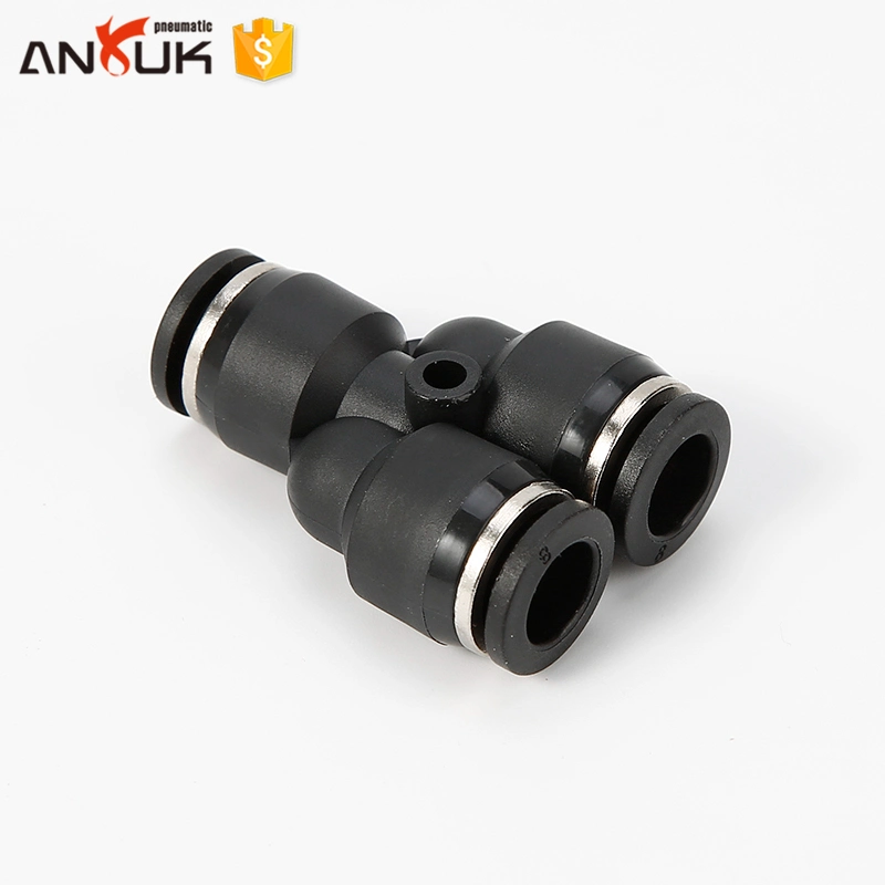 New Design PC Y Type Three Way Push in Tube Fittings with Good Quality