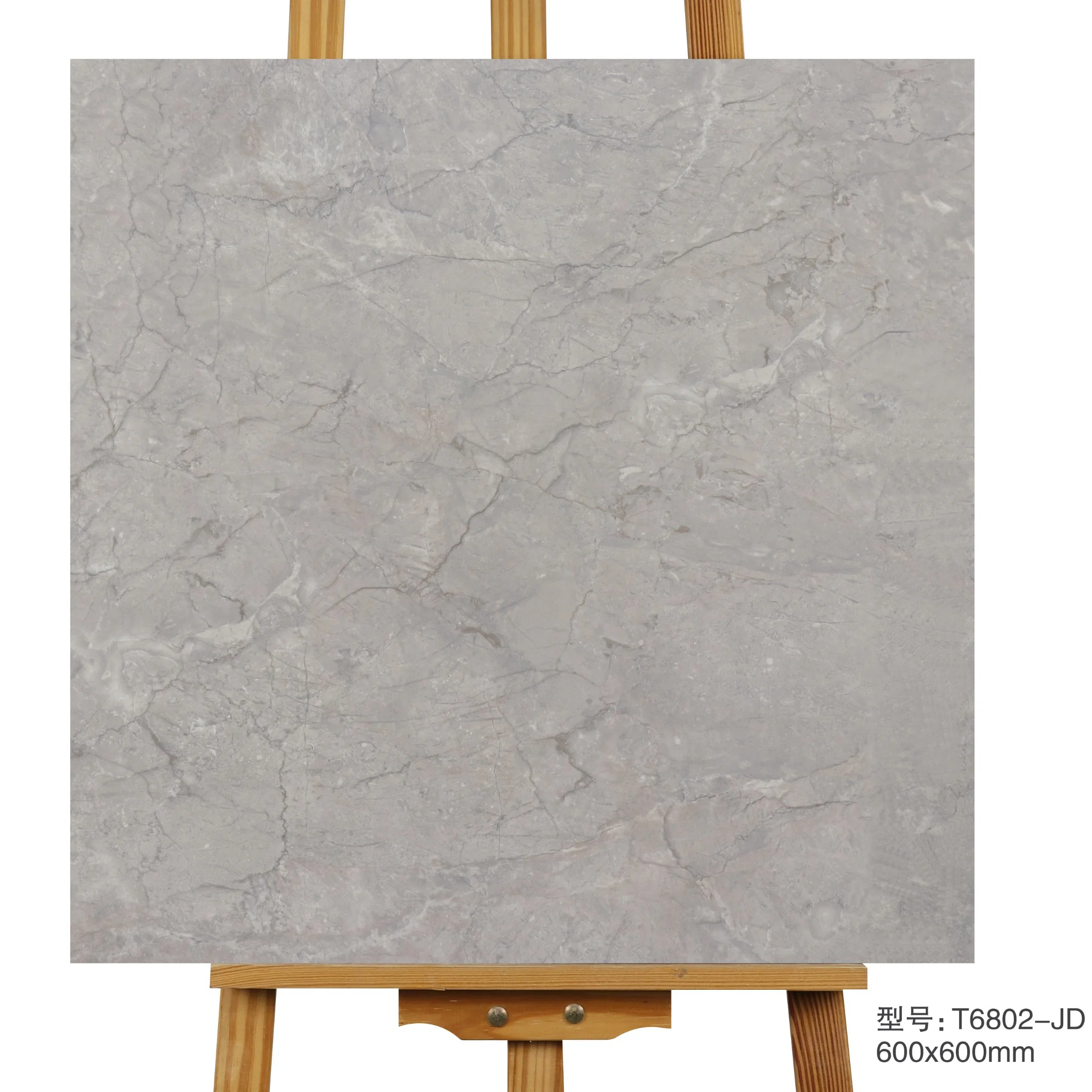 600X600mm Soft Finish Grey Porcelain Tile Floor and Wall for Building