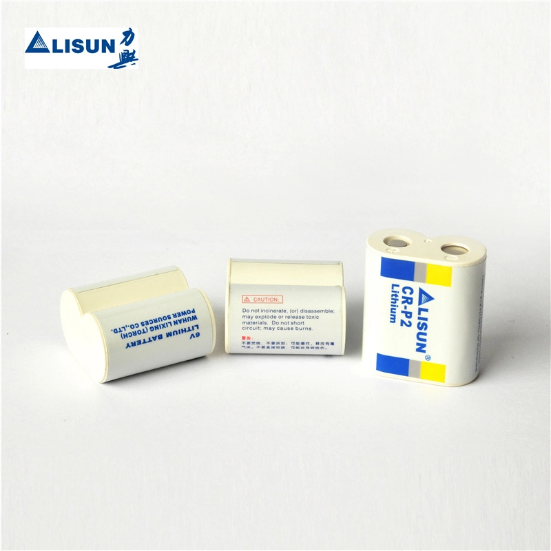 Non Rechargeable Lithium Battery From Lisun Battery Factory Cr-P2 1500mAh 6.0V for Smoke Alarm