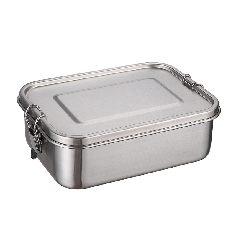 Rectangular Stainless Steel Lunch Box Bento