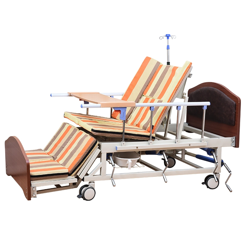 Medical Healthcare Patient Manual Nursing Bed Multi Function Nursing Bed