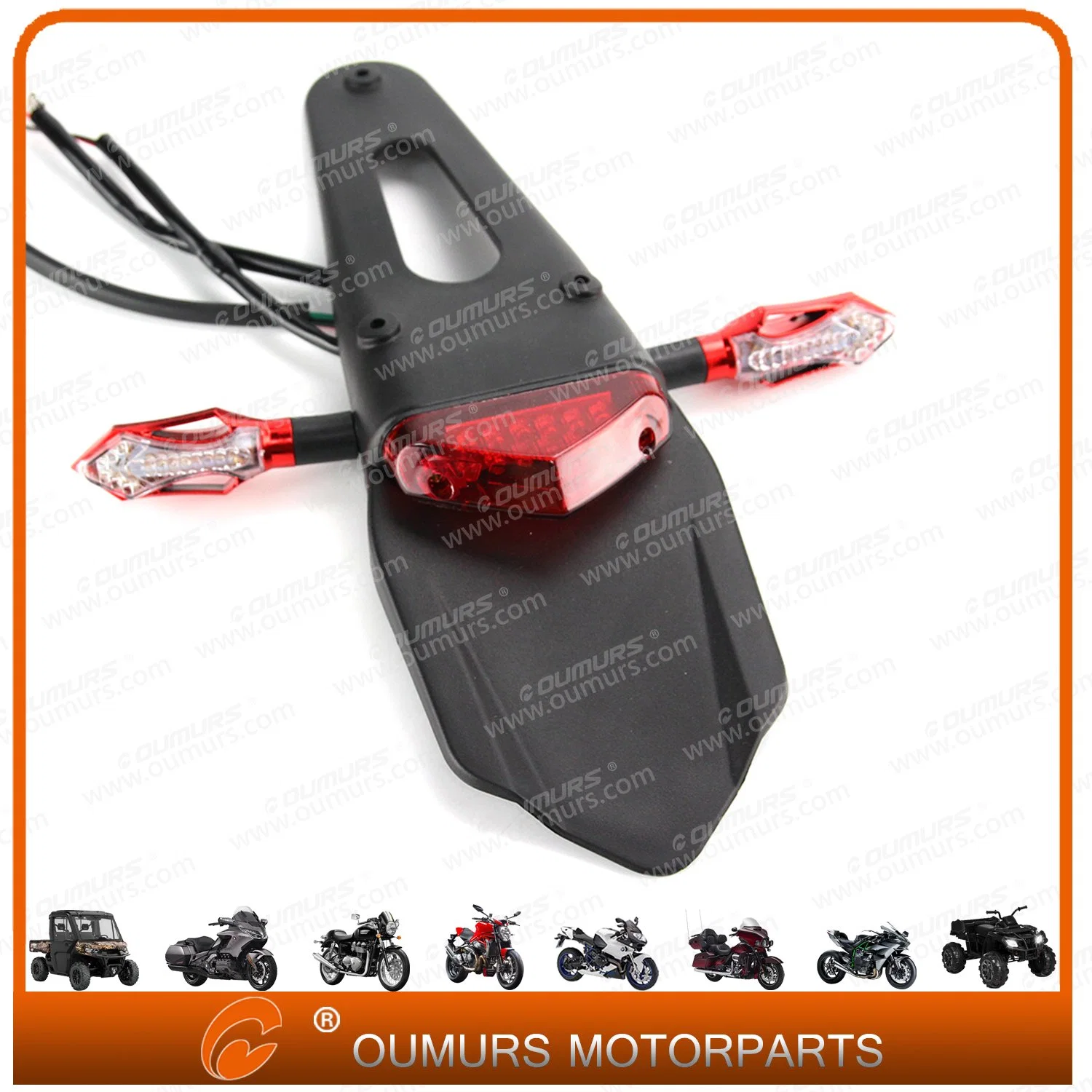 Dirt Bike Backup LED Tail Brake Light Motorcycle Spare Part