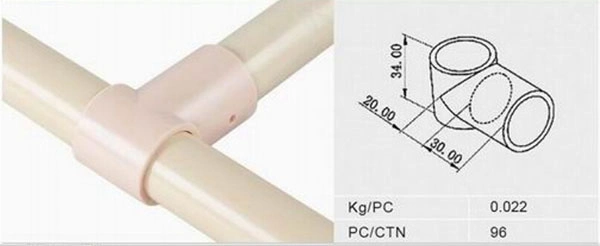 Vertical Plastic Joint for Lean Pipe