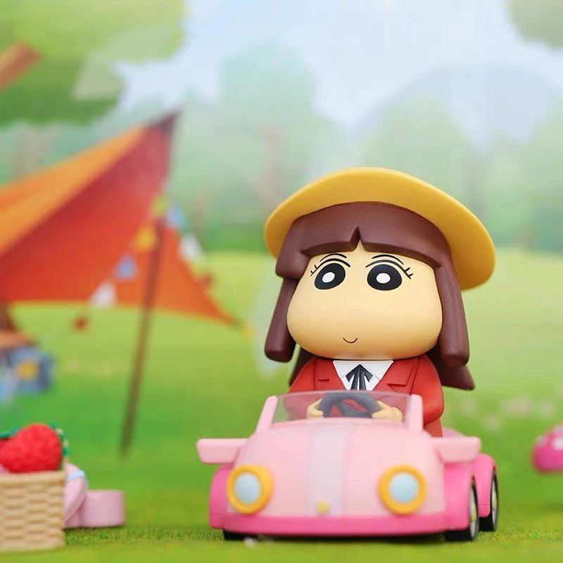 صورة مخصصة ثلاثية الأبعاد من البلاستيك سيارة صغيرة لعبة جديدة أنثى السائق زينة ألعاب الأطفال