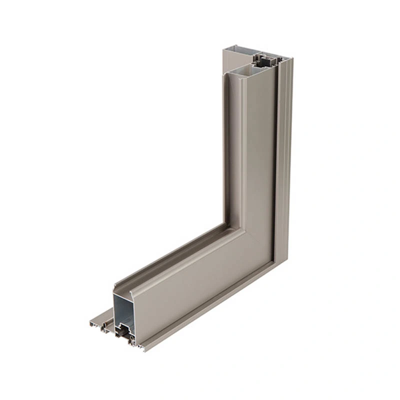 Aluminum Extrusion Profiles Powder Coating Painting Glass Window Door with Wooden Grain