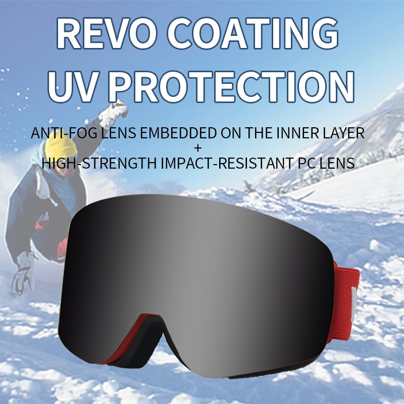 Anlorr 7053 Skibrillen Hersteller OEM Custom Anti-Fog Googles Magnetic Snowboard Brille Ski Snow Goggles