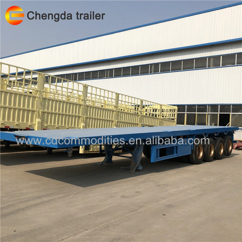 40FT Transport Container Carry Flatbed Trailer for Sale