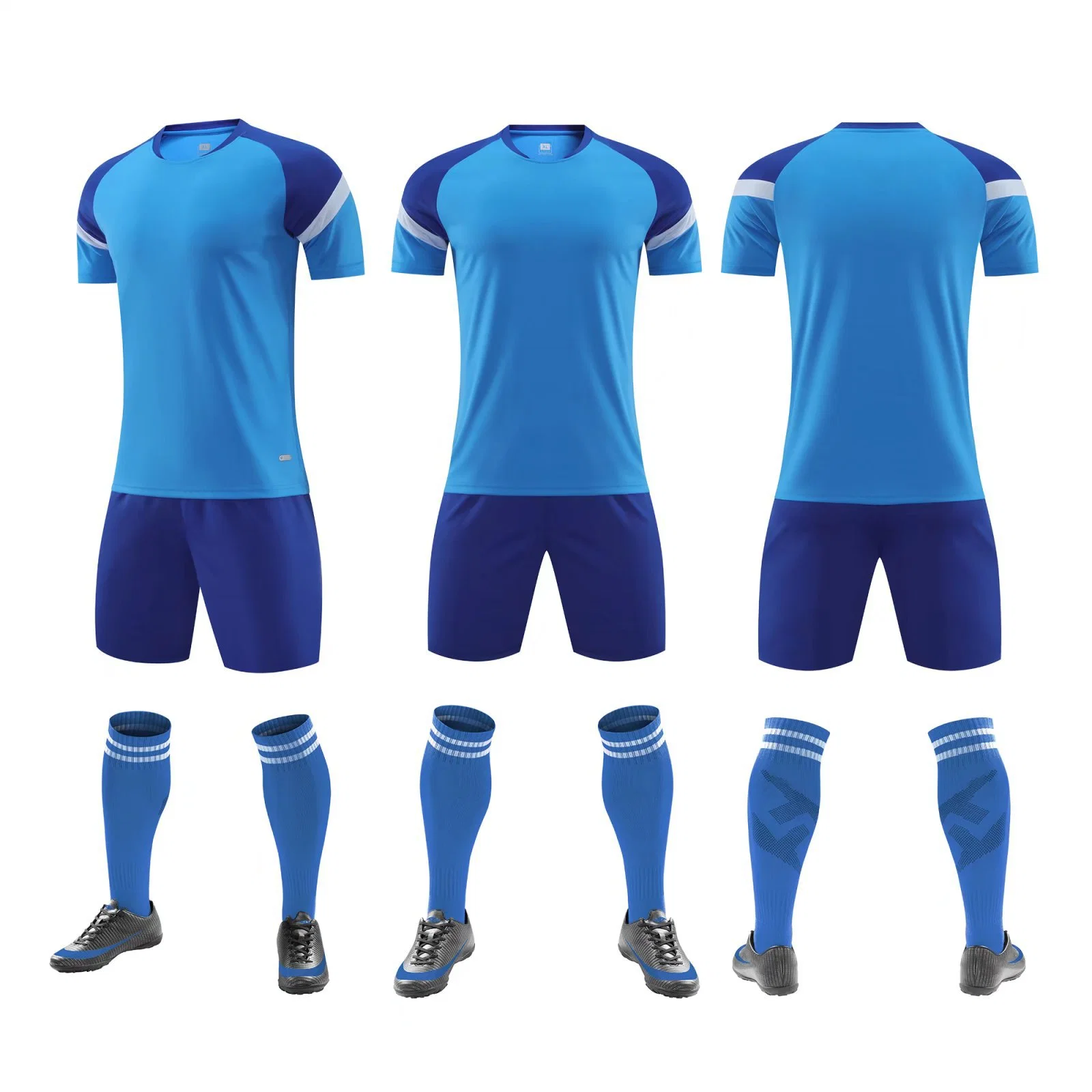 Nueva camiseta de fútbol deportiva transpirable y absorbente de sudor Traje de entrenamiento Camiseta de fútbol para niños adultos