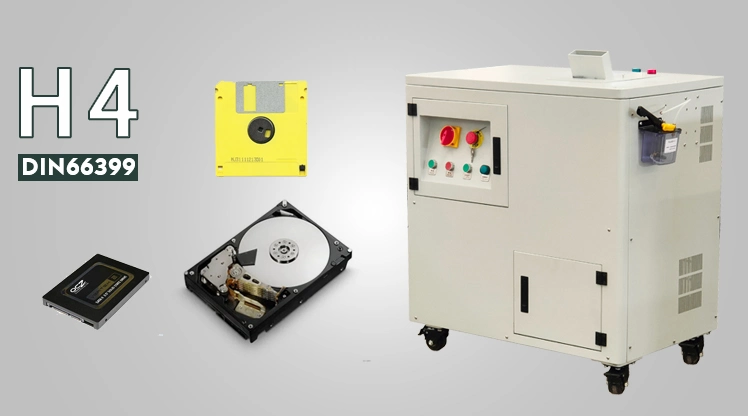 Office Use Two Shaft HDD SSD PCB Tape Shredder for Data Destruction