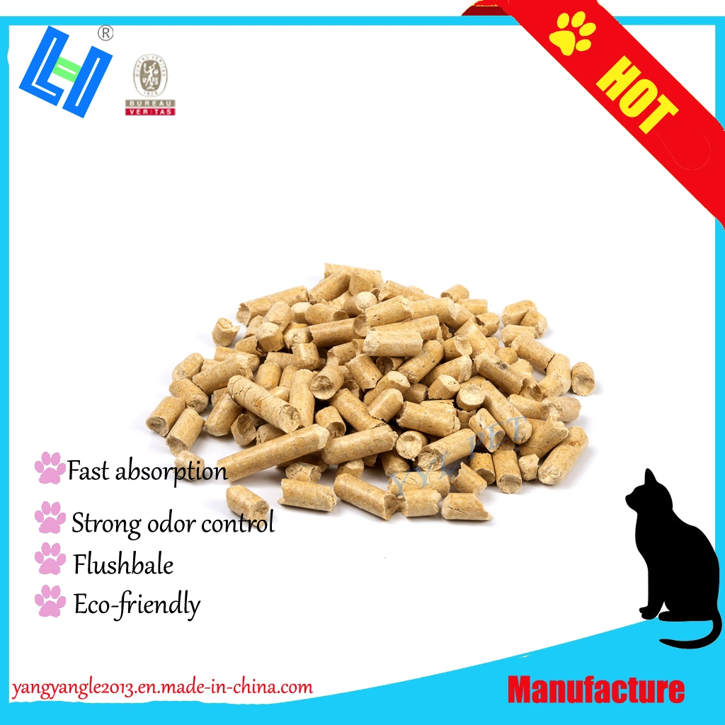 Produit PET de bonne qualité : litière/sable pour chat en bois de pin