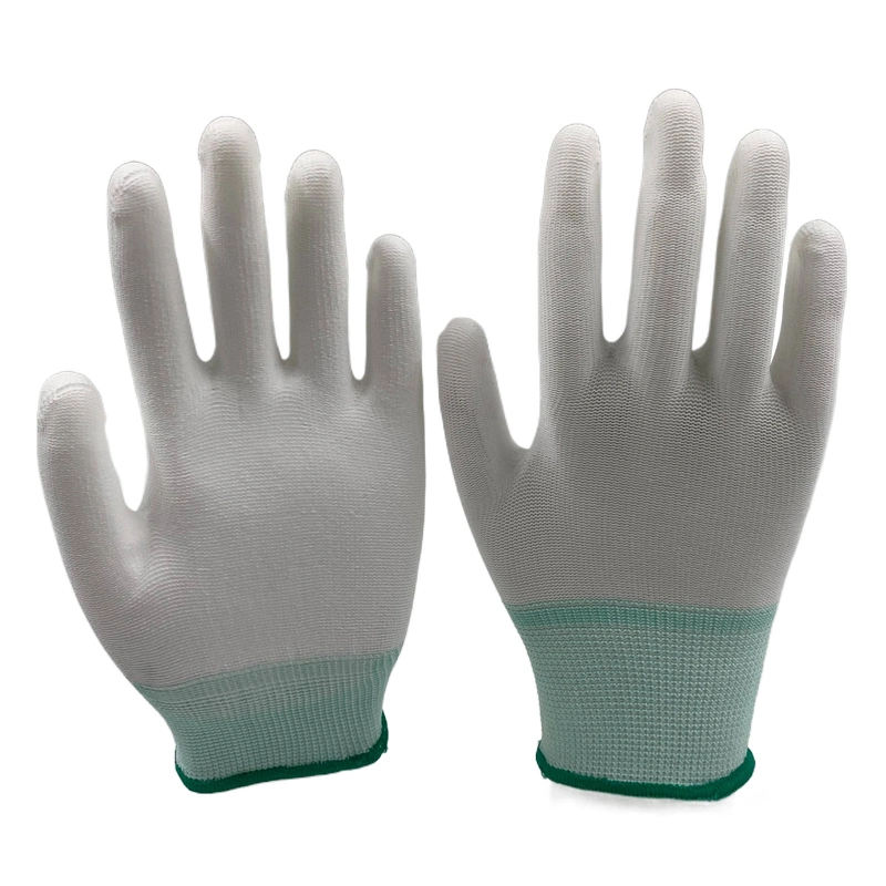 13 or 15g Polyester Liner PU Coated Work Glove