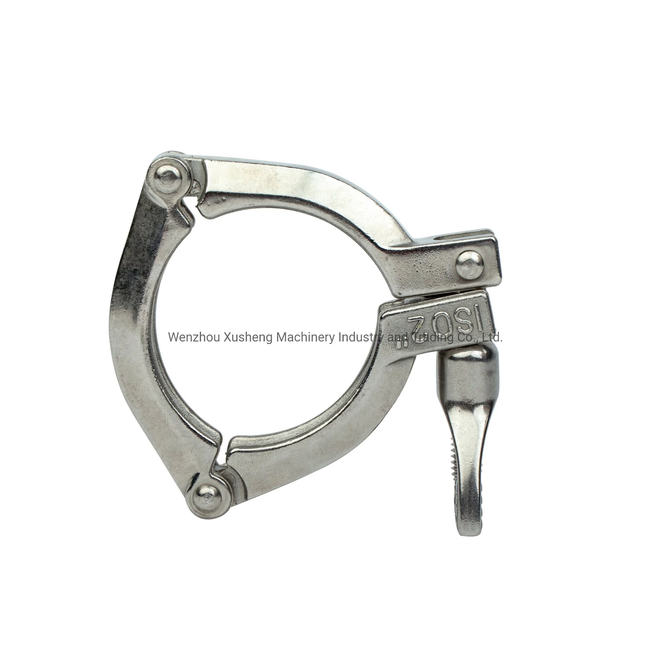 304 Sanitary Stainless Steel Double Pins Pipe Clamp