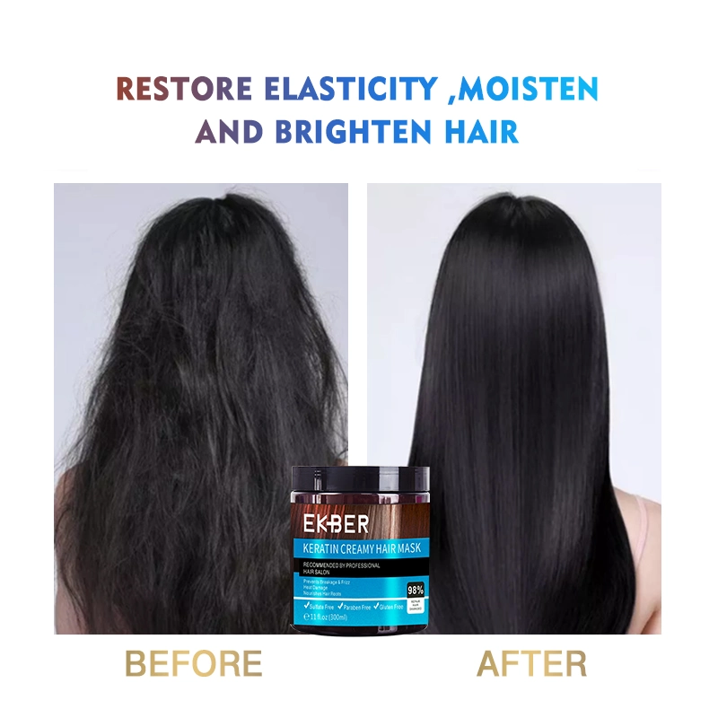 OEM Keratin Creamy Reparatur Nourishing Sulfate Kostenlose Haarbehandlung Maske