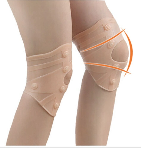 Magnético de gel flexible y elástica de compresión soporte de rodilla para aliviar el dolor de pies