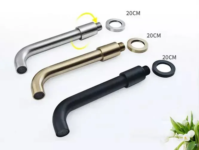 Black Gold 3 Holes Hot Selling Bathtub Faucet Concealed in-Wall Shower Faucet Hot and Cold Mixer Tap